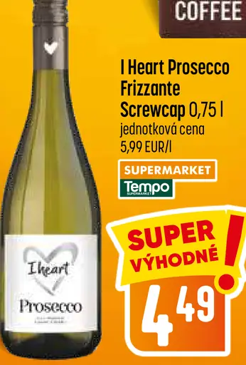 I Heart Prosecco Frizzante Screwcap