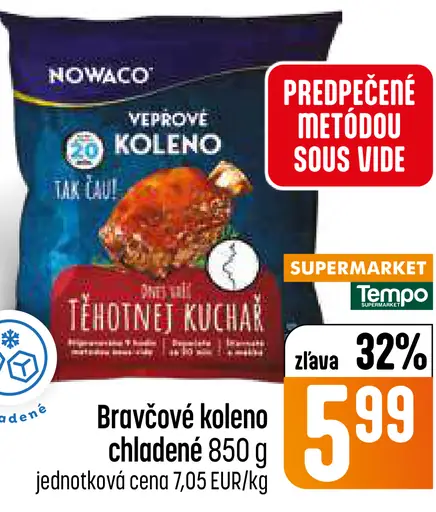 Bravčové koleno chladené