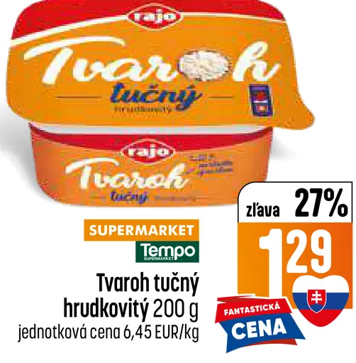 Tvaro Tvaroh tučný hrudkovitý