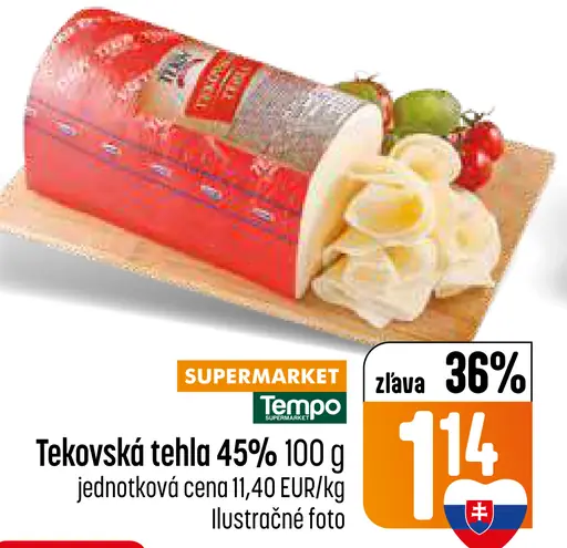 Tekovská tehla 45% syr