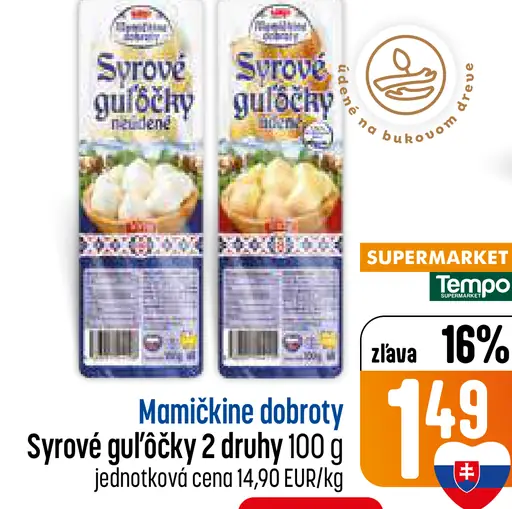 Mamičkine dobroty Syrové guľôčky syr 2 druhy