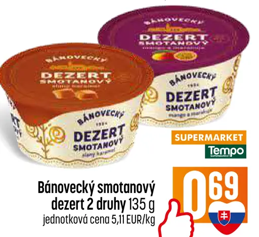 Bánovecký smotanový dezert