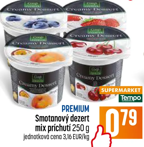 Premium Smotanový dezert mix príchutí