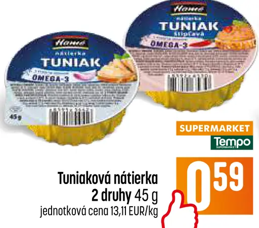 Hamé tuniaková nátierka 2 druhy
