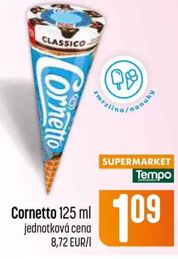 Cornetto zmrzlinový kornútok