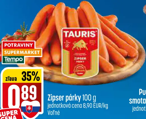 Tauris Zipser párky