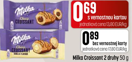 Milka croissant 2 druhy