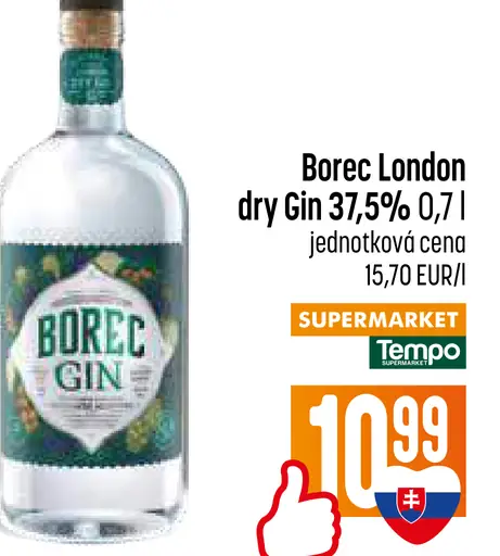 Borec London dry Gin