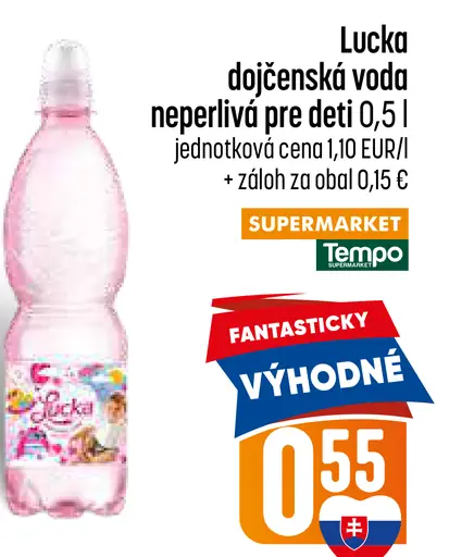 Lucka dojčenská neperlivá voda pre deti