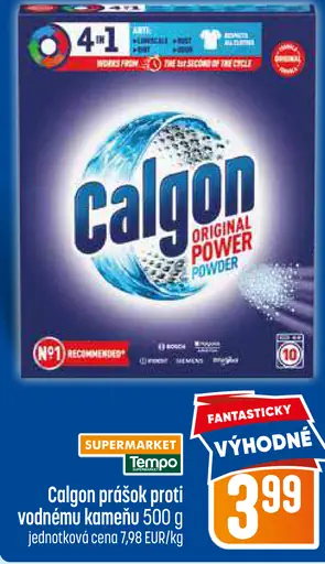 Calgon prášok proti vodnému kameňu