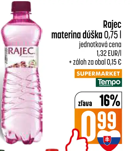 Rajec minerálna voda materina dúška