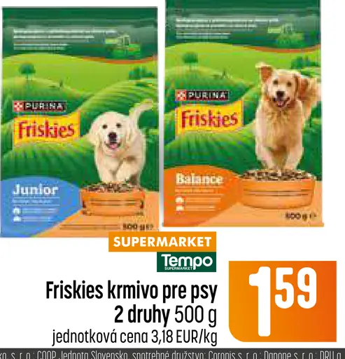 Purina Friskies Junior krmivo pre psy