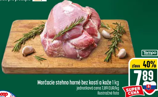 Morčacie stehno horné bez kosti a kože