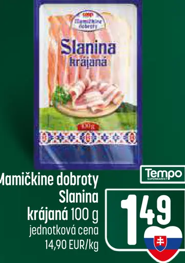 Mamičkine dobroty Slanina krájaná