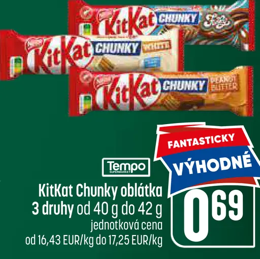 KitKat Chunky oblátka v čokoláde