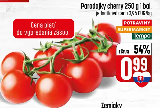 Paradajky cherry strapcové