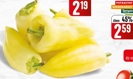 Paprika zeleninová biela