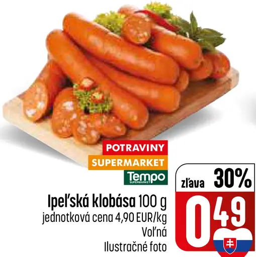 Ipel’ská klobása voľná
