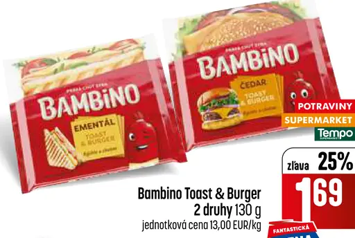 Bambino Toast & Burger 2 druhy