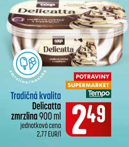 Tradičná kvalita Delicatta zmrzlina