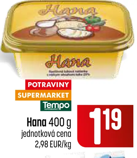 Hana rastlinný tuk