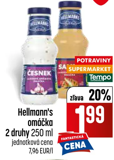 Hellmann's omáčka 2 druhy