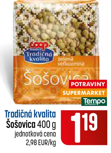 Tradičná kvalita Šošovica