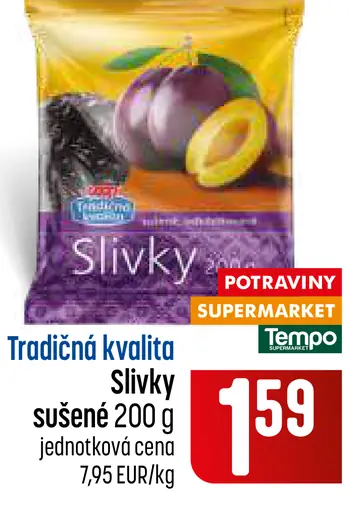 Tradičná kvalita slivky sušené
