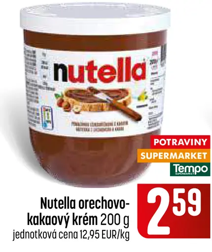 Nutella Mrazený krém lieskoorieškový