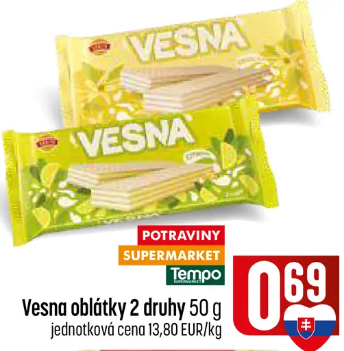 Vesna oblátky 2 druhy