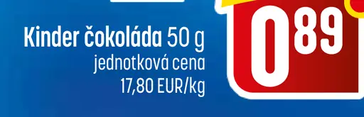 Kinder čokoláda
