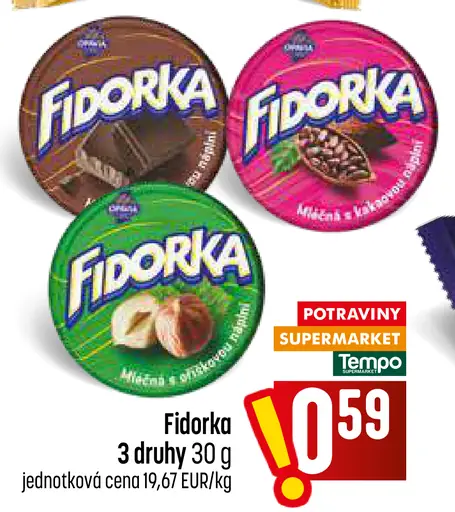 Orion Fidorka 3 druhy