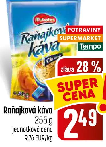 Ranajková káva instantná