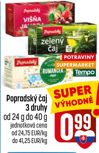Popradský čaj 3 druhy