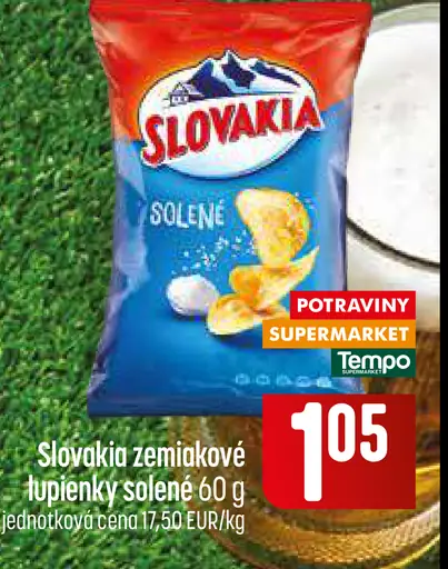 Slovakia zemiakové lupienky solené