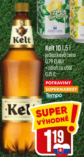 Kelt pivo fľaša