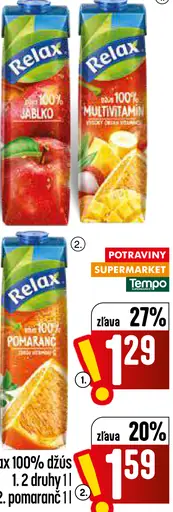 Relax 100% džús jablko