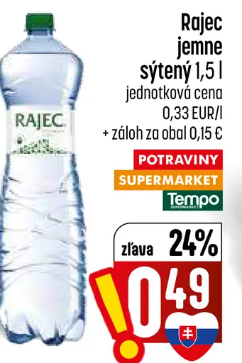 Rajec jemne sýtený nápoj
