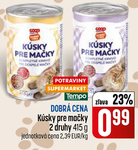 Kúsky pre mačky v omáčke