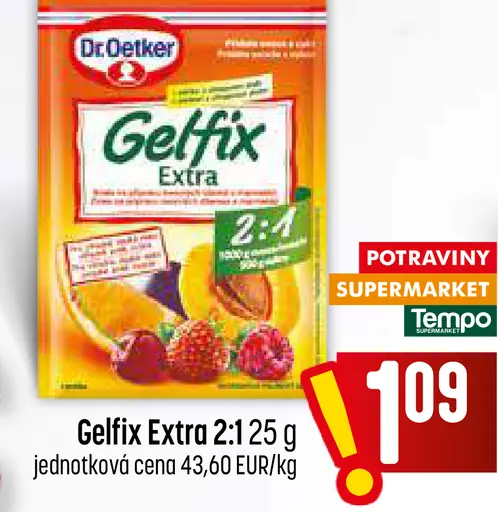 Dr. Oetker Gelfix Extra 2:1 želírovací prípravok