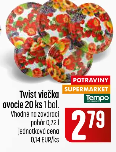 Twist viečka ovocie dekoračné 20 ks