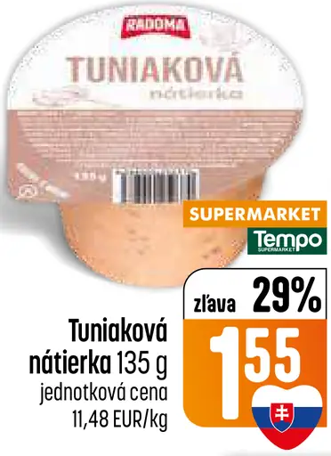 Radoma tuniaková nátierka