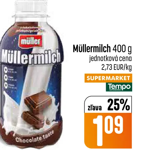 Müllermilch mliečny nápoj čokoládový