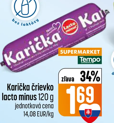 Karička črievko lacto minus tavený syr