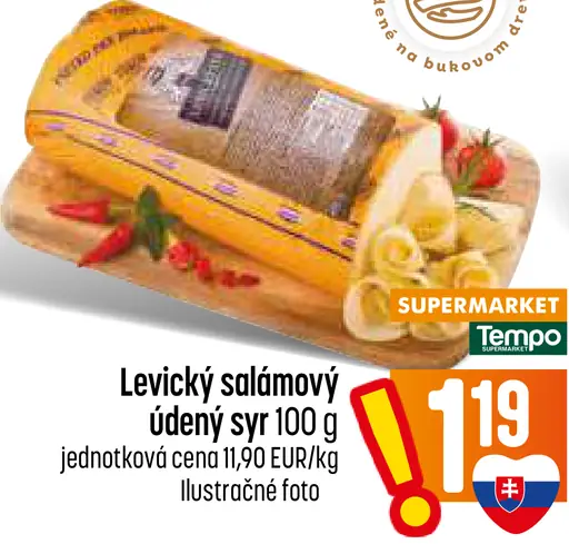 Levický salámový údený syr