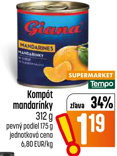 Kompót mandarínky