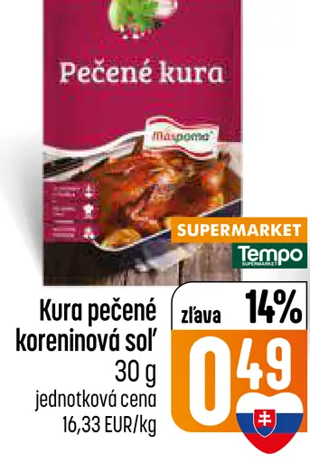 Koreniová soľ Pečené kura