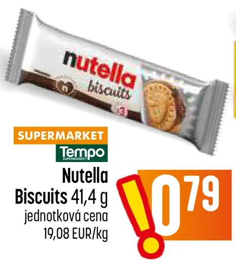 Nutella Biscuits sušienky plnené lieskovoorieškovým krémom