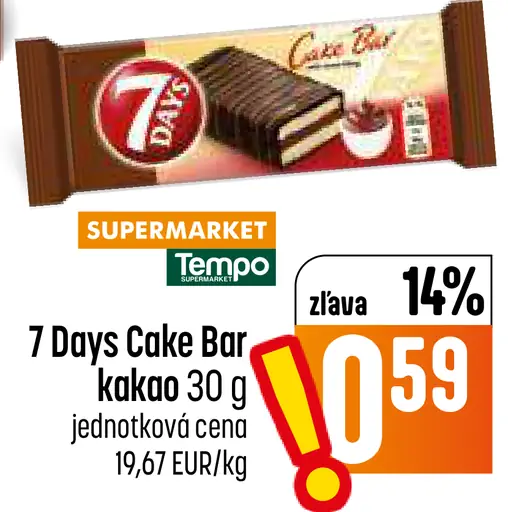 7 Days Cake Bar kakao