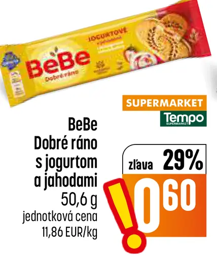 BeBe Dobré ráno s jogurtom a jahodami